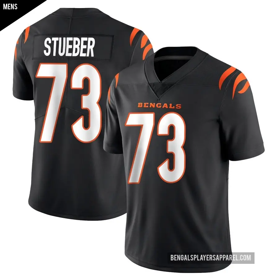 Men's Cincinnati Bengals ＃73 Andrew Stueber Black Limited Team Color Vapor Untouchable Jersey