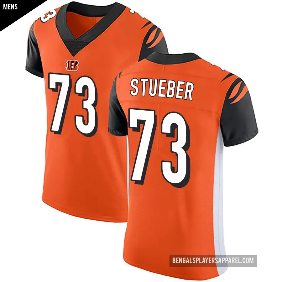 Men's Cincinnati Bengals ＃73 Andrew Stueber Orange Elite Alternate Vapor Untouchable Jersey