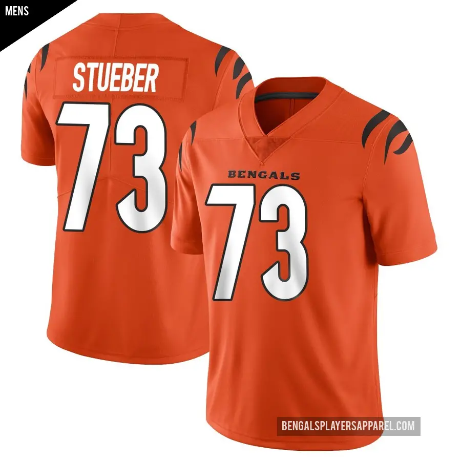 Men's Cincinnati Bengals ＃73 Andrew Stueber Orange Limited Vapor Untouchable Jersey
