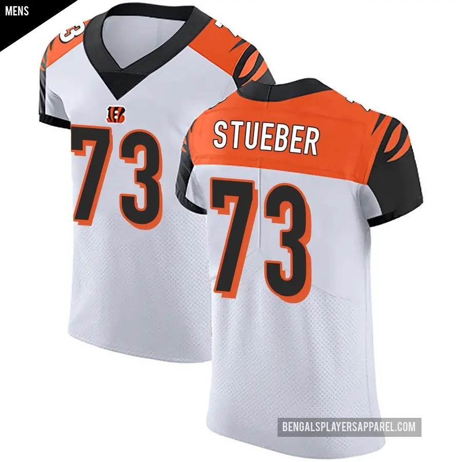 Men's Cincinnati Bengals ＃73 Andrew Stueber White Elite Vapor Untouchable Jersey