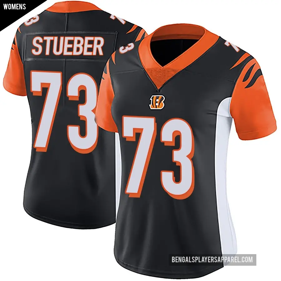 Women's Cincinnati Bengals ＃73 Andrew Stueber Black Limited Team Color Vapor Untouchable Jersey