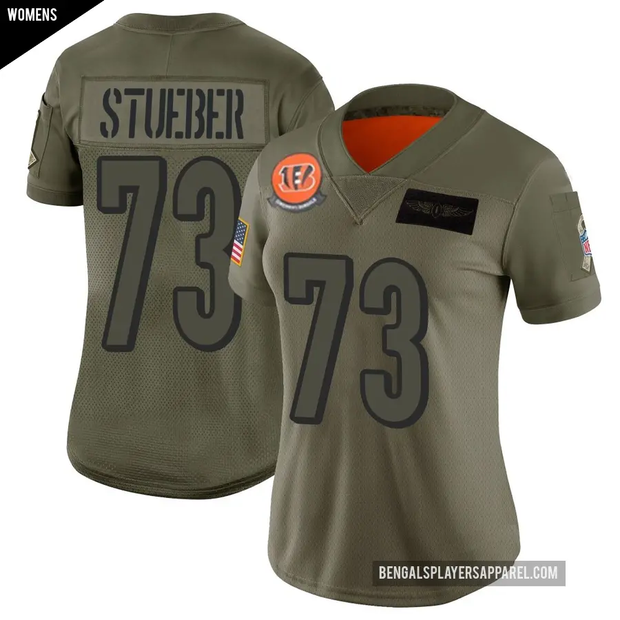 Women's Cincinnati Bengals ＃73 Andrew Stueber Camo Limited 2019 Salute to Service Jersey