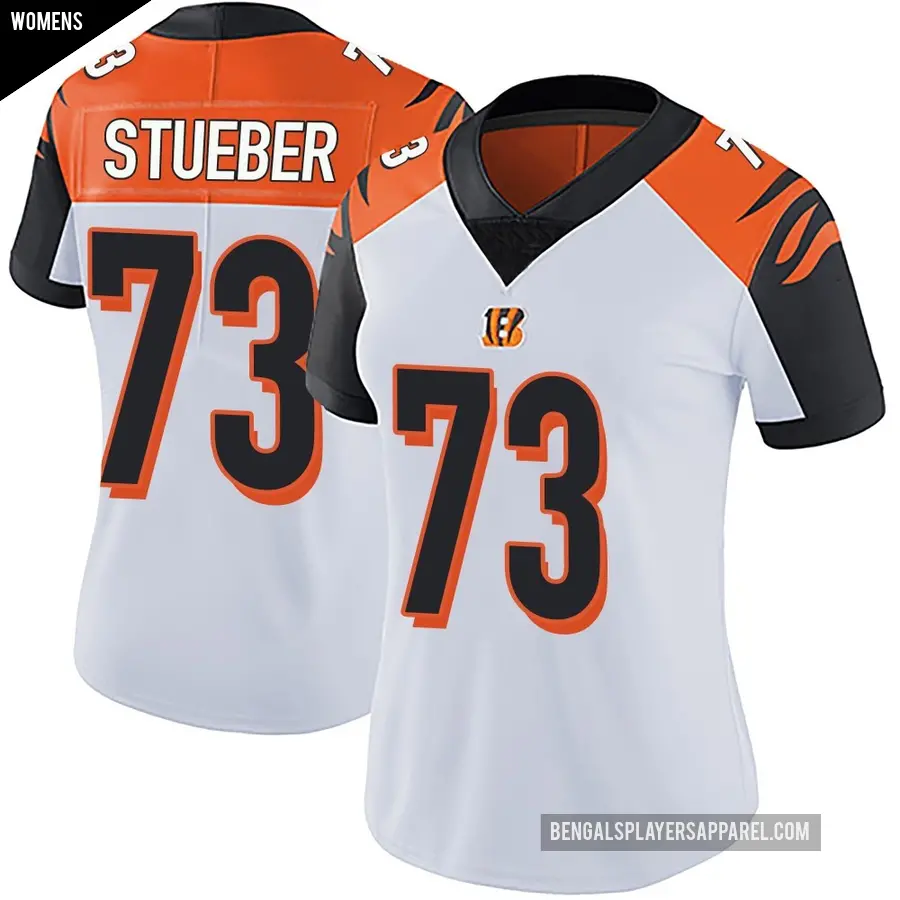 Women's Cincinnati Bengals ＃73 Andrew Stueber White Limited Vapor Untouchable Jersey