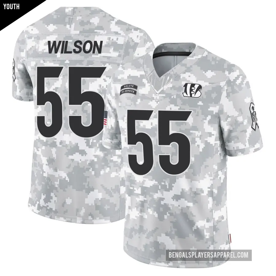 Men s Cincinnati Bengals 55 Logan Wilson Black Game Team Color Jersey Bengals Store