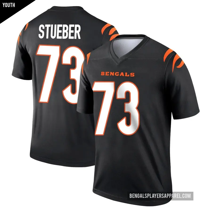 Youth Cincinnati Bengals ＃73 Andrew Stueber Black Legend Jersey
