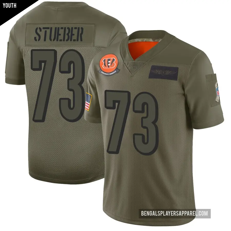 Youth Cincinnati Bengals ＃73 Andrew Stueber Camo Limited 2019 Salute to Service Jersey