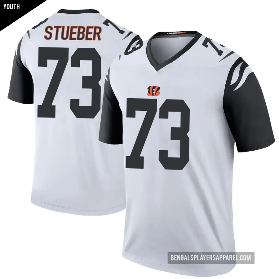 Youth Cincinnati Bengals ＃73 Andrew Stueber White Legend Color Rush Jersey