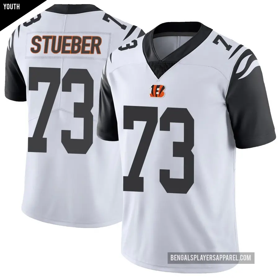 Youth Cincinnati Bengals ＃73 Andrew Stueber White Limited Color Rush Vapor Untouchable Jersey