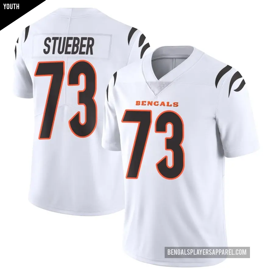 Youth Cincinnati Bengals ＃73 Andrew Stueber White Limited Vapor Untouchable Jersey