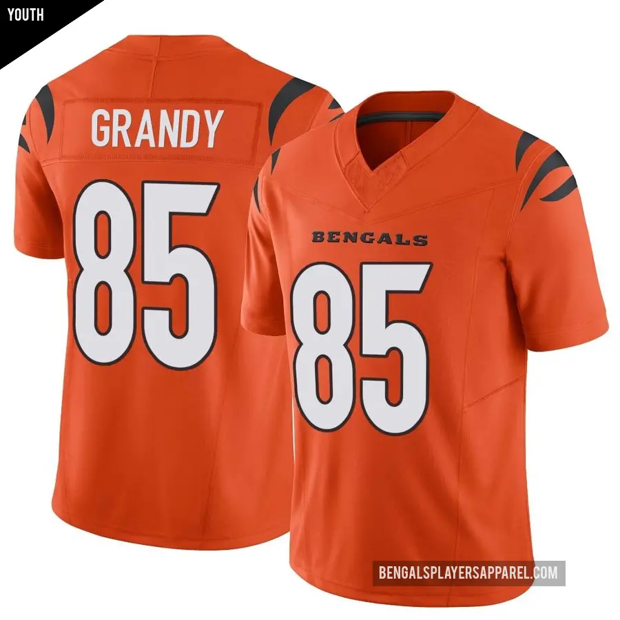 Youth Cincinnati Bengals ＃85 Cam Grandy Orange Limited Vapor F.U.S.E. Jersey