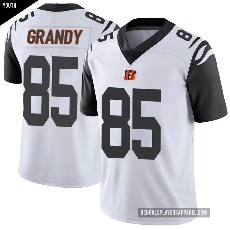 Youth Cincinnati Bengals ＃85 Cam Grandy White Limited Color Rush Vapor Untouchable Jersey